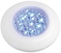 Watertight chromed ceiling light, blue LED light - Artnr: 13.179.22 14